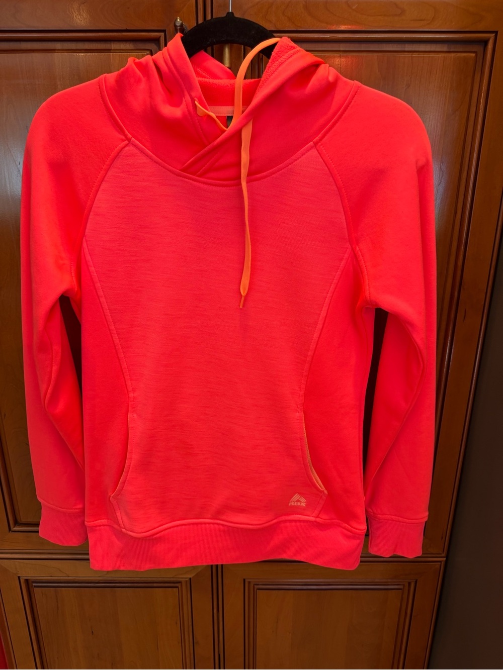 RBX Neon Coral Hoodie with Orange Drawcord